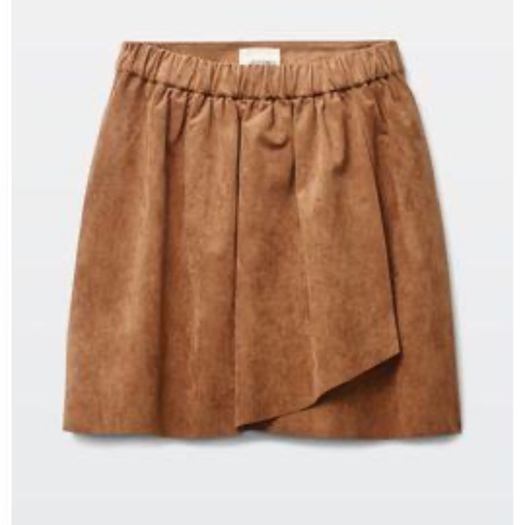 Wilfred Free Nescher Faux Suede Skirt - Picture 2 of 4
